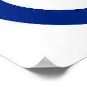 Poster bleu et blanc MOD | Cadeaux MOD (Coin)