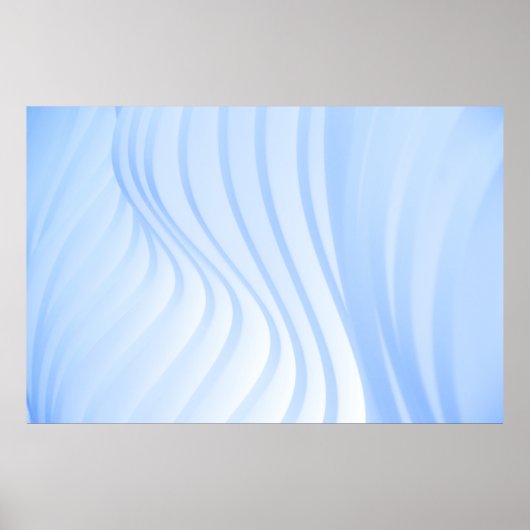 Poster Bleu et blanc rayé (Devant)