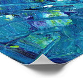 Poster Bleu et citron vert (Coin)