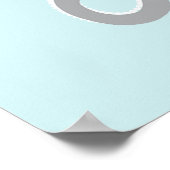 Poster Bleu et gris Vie océanique Pépinière à poulpe Impr (Coin)