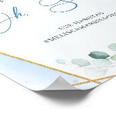 Poster Bleu et or Aidez-nous à capturer l'amour oh snap (Coin)