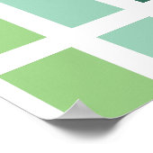 Poster Bleu et vert (Coin)