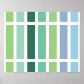 Poster Bleu et vert (Devant)