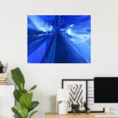 Poster Bleu fantastique (Bureau à domicile)
