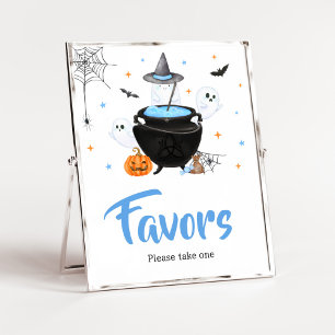 Poster Bleu fantôme Halloween Baby brasse des faveurs