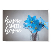 Bleu Floral Home Sweet Home