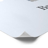 Poster Bleu Flottant Accueil Empreintes digitales Livre d (Coin)