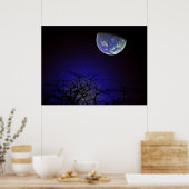 Poster Bleu foncé (Cuisine)