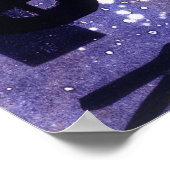 Poster Bleu foncé (Coin)