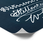 Poster Bleu Foncé | Brevet saxophone (Coin)