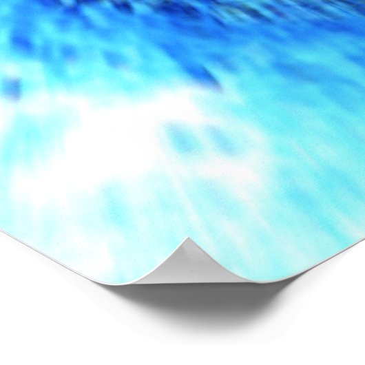 Poster bleu glacé (Coin)