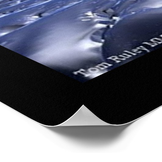 Poster Bleu glace (Coin)