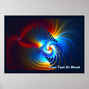 Poster Bleu gravitationnel