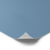 Poster Bleu gris (couleur solide) (Coin)