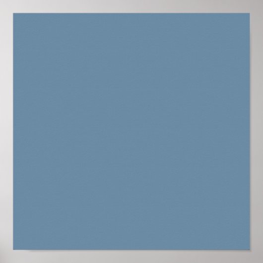 Poster Bleu gris (couleur solide) (Devant)