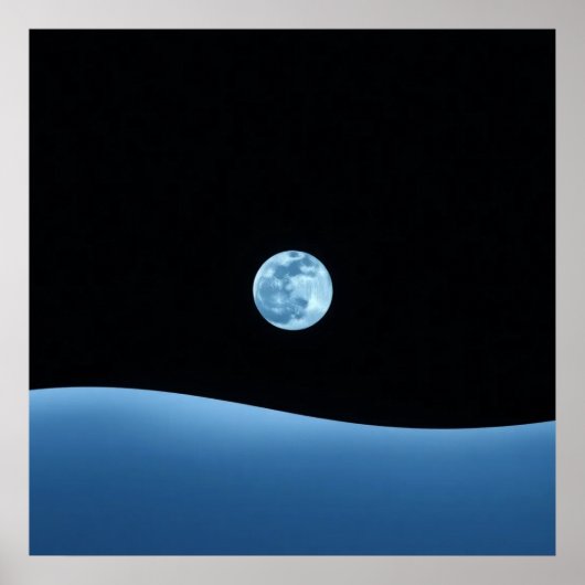 Poster Bleu horizon (Devant)