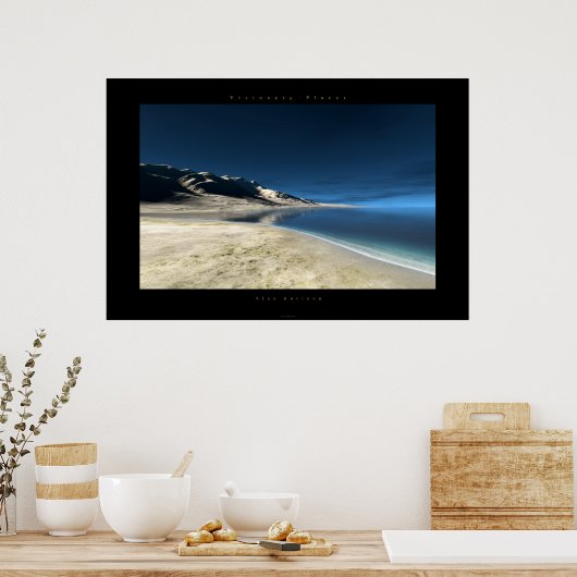 Poster Bleu horizon (Cuisine)