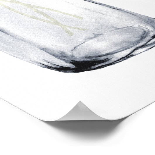 Poster bleu hydrangea 80 choses que nous vous aimons 70 a (Coin)