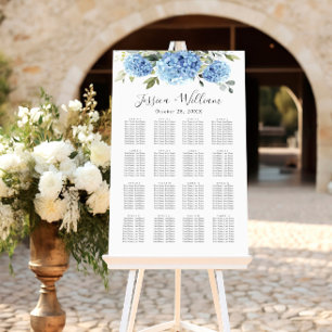 Poster Bleu Hydrangea Eucalyptus 16 Tableaux GRAPHIQUE DE