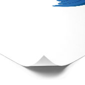 Poster " Bleu, I Love Cette couleur" note positive (Coin)