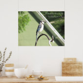 Poster Bleu Jay Photo Citation Inspirationnelle (Cuisine)