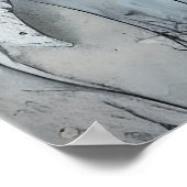 Poster Bleu marguerites démangeaisons Grungy Flower (Coin)