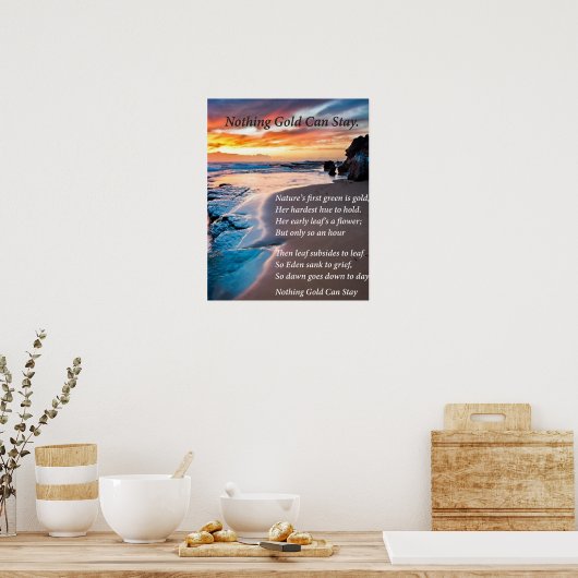 Poster Bleu marin (Cuisine)