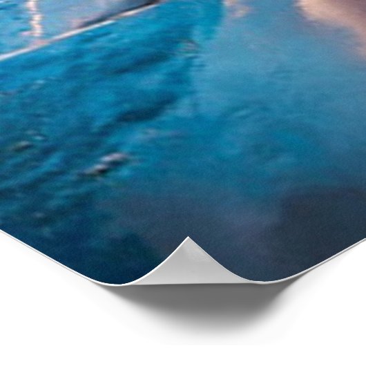 Poster Bleu marin (Coin)