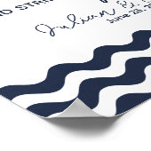 Poster Bleu marine nautique Attrapez une frappe d'appui I (Coin)