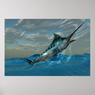 Poster Bleu Marlin