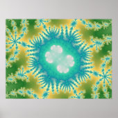 Poster Bleu méduse (Imprimer) (Devant)