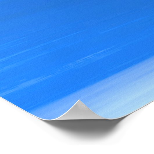 Poster Bleu mer (Coin)