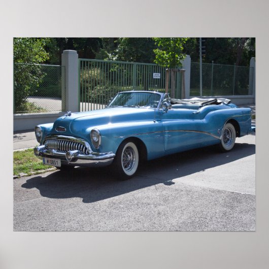 Poster Bleu métallique Skylark 1953 (Devant)