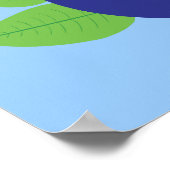 Poster Bleu mou (Coin)