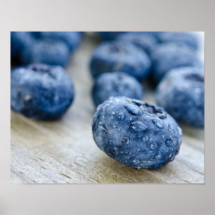 Poster Bleu mûr