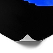 Poster Bleu Nasturtium (Coin)