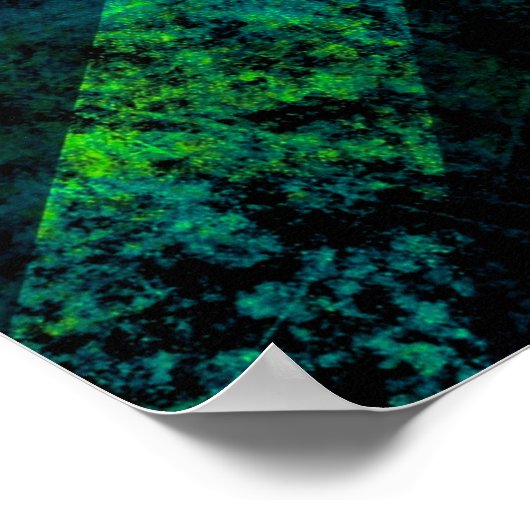 Poster Bleu noir vert rayé arrière - plan avec flou, gra (Coin)