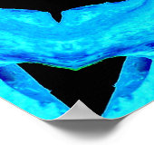 Poster Bleu océan (Coin)