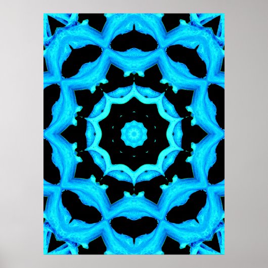 Poster Bleu océan (Devant)