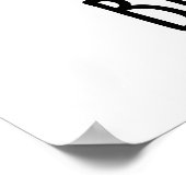 Poster Bleu Oiseau amusant jeu animal (Coin)