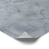 Poster Bleu, Or et Béton (Coin)