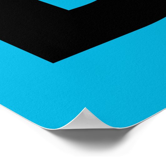 Poster Bleu pâle (Coin)