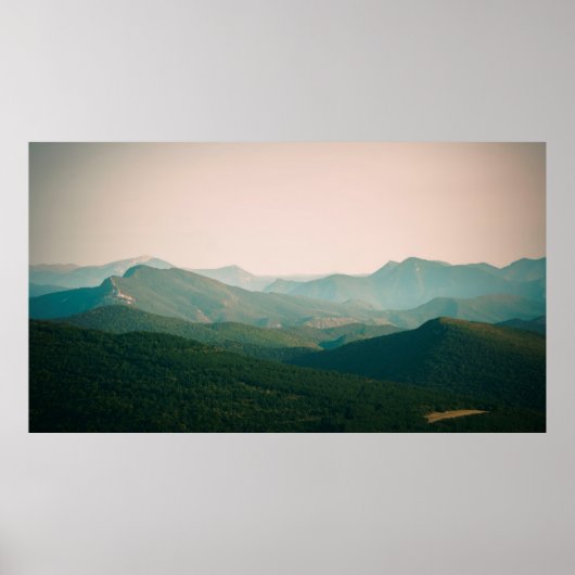 Poster Bleu par les montagnes (Devant)