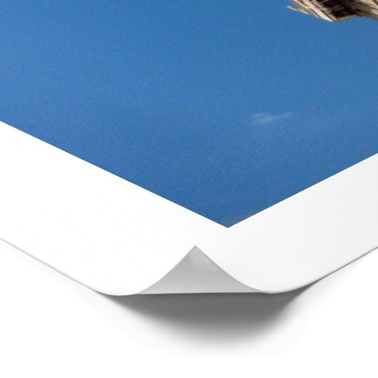 Poster bleu parthénon (Coin)