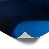 Poster Bleu parties scintillant bokeh lumières de texture (Coin)