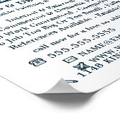 Poster Bleu, Peintre & Décorateur Publicité (Coin)