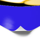 Poster bleu Perky Penguin (Coin)