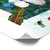 Poster bleu pollen t zazzle (Coin)