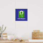 Poster Bleu poule (Cuisine)