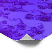 Poster bleu pourpre de l'hippocampe (Coin)